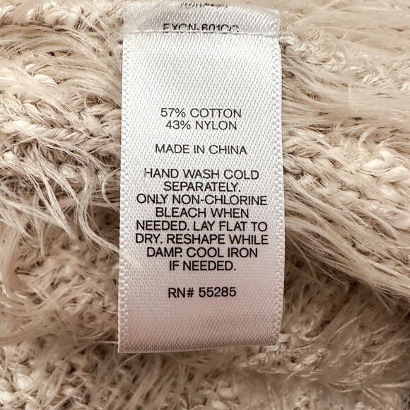 Express Eyelash Fringe Soft Chunky Knit Open Front Cardigan NWOT Size M/L - Picture 9 of 9